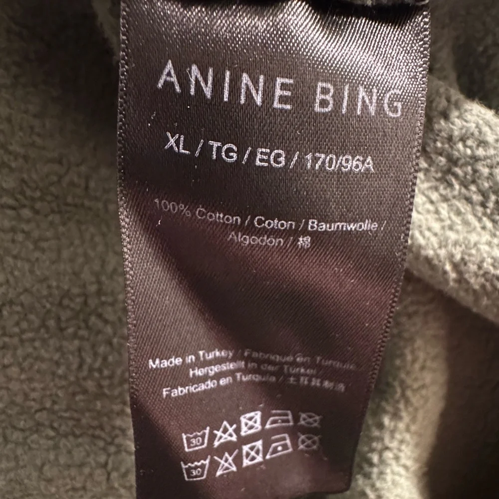 Anine Bing Tyler Sweatshirt Artichoke Size XL - Picture 7 of 8